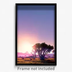 Pixel Art Poster - Unnatural Outback (8 Bit Psychedelic Trippy Video Game Print)