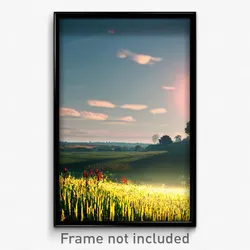 Pixel Art Poster - Creepy Fields (8 Bit Psychedelic Trippy Video Game Print)