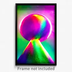 Pixel Art Poster - Vibrant Morass (8 Bit Psychedelic Trippy Video Game Print)