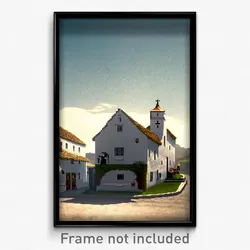 Pixel Art Poster - White Hamlet (8 Bit Psychedelic Trippy Video Game Print)