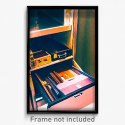 Pixel Art Poster - Meager Drawer (8 Bit Psychedelic Trippy Video Game Print)
