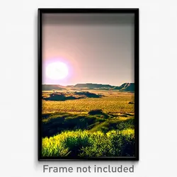 Pixel Art Poster - Old Grassland (8 Bit Psychedelic Trippy Video Game Print)