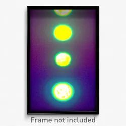 Pixel Art Poster - Acidic Moon (8 Bit Psychedelic Trippy Weird Video Game Print)