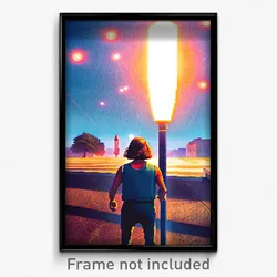 Pixel Art Poster - Stunning Labor Day (8 Bit Psychedelic Video Game Print)