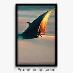 Pixel Art Poster - Graceful Gulf (8 Bit Psychedelic Trippy Video Game Print)