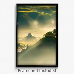 Pixel Art Poster - Gregarious Land (8 Bit Psychedelic Trippy Video Game Print)