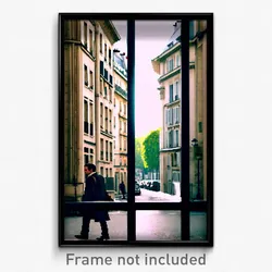 Pixel Art Poster - Simple Paris (8 Bit Psychedelic Trippy Video Game Print)