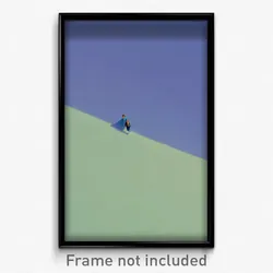 Pixel Art Poster - Light Blue Heath (8 Bit Psychedelic Trippy Video Game Print)