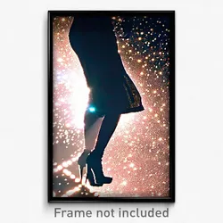 Pixel Art Poster - Sparkling Shadow (8 Bit Psychedelic Trippy Video Game Print)