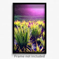 Pixel Art Poster - Ancient Grass (8 Bit Psychedelic Trippy Video Game Print)
