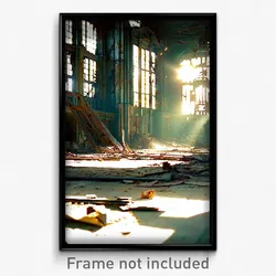 Pixel Art Poster - Dazzling Derelict (8 Bit Psychedelic Trippy Video Game Print)