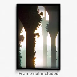 Pixel Art Poster - Pure Fissure (8 Bit Psychedelic Trippy Video Game Print)