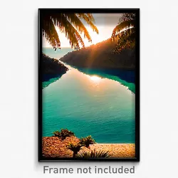 Pixel Art Poster - Stupendous Cay (8 Bit Psychedelic Trippy Video Game Print)