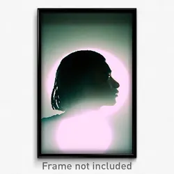 Pixel Art Poster - Thick Head (8 Bit Psychedelic Trippy Weird Video Game Print)