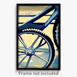 Pixel Art Poster - Frozen Wheels (8 Bit Psychedelic Trippy Video Game Print)