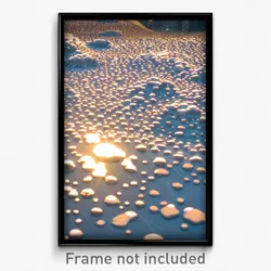 Pixel Art Poster - Bubbly Snowfields (8 Bit Psychedelic Trippy Video Game Print)