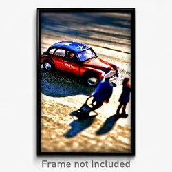 Pixel Art Poster - Miniature Austin (8 Bit Psychedelic Trippy Video Game Print)