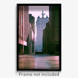 Pixel Art Poster - Concrete New York (8 Bit Psychedelic Trippy Video Game Print)