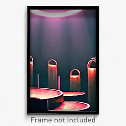 Pixel Art Poster - Round Stocks (8 Bit Psychedelic Trippy Video Game Print)