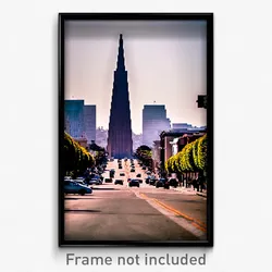 Pixel Art Poster - Rich San Francisco (8 Bit Psychedelic Video Game Print)