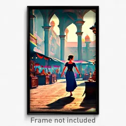 Pixel Art Poster - Adorable Bazaar (8 Bit Psychedelic Trippy Video Game Print)