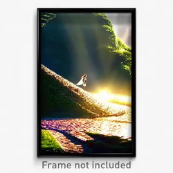 Pixel Art Poster - Enchanting Motte (8 Bit Psychedelic Trippy Video Game Print)