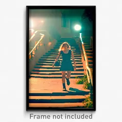 Pixel Art Poster - Average Steps (8 Bit Psychedelic Trippy Video Game Print)