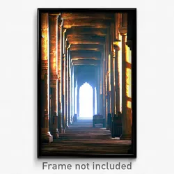Pixel Art Poster - Ancient Aisle (8 Bit Psychedelic Trippy Video Game Print)