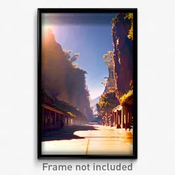 Pixel Art Poster - Advanced Vista (8 Bit Psychedelic Trippy Video Game Print)