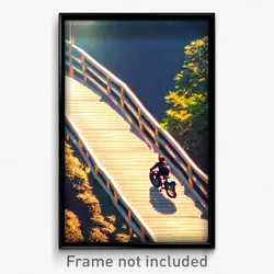 Pixel Art Poster - Ordinary Climb (8 Bit Psychedelic Trippy Video Game Print)
