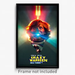 Pixel Art Poster - Crazy Warren (8 Bit Psychedelic Trippy Video Game Print)
