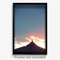 Pixel Art Poster - Vivacious Roof (8 Bit Psychedelic Trippy Video Game Print)