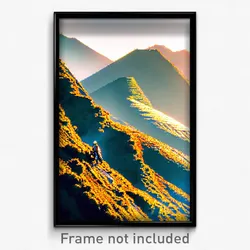 Pixel Art Poster - Tall Ridge (8 Bit Psychedelic Trippy Weird Video Game Print)