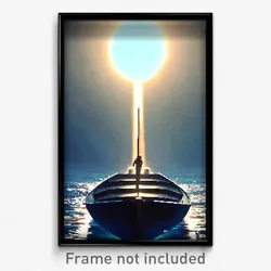 Pixel Art Poster - Pure Mooring (8 Bit Psychedelic Trippy Video Game Print)