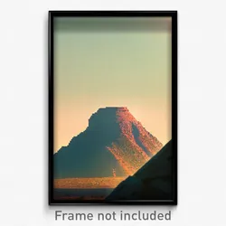 Pixel Art Poster - Old Butte (8 Bit Psychedelic Trippy Weird Video Game Print)