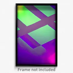 Pixel Art Poster - Subtle Intersection (8 Bit Psychedelic Video Game Print)