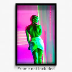 Pixel Art Poster - Bright Body (8 Bit Psychedelic Trippy Weird Video Game Print)