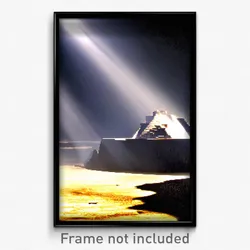 Pixel Art Poster - Shadowy Pit (8 Bit Psychedelic Trippy Weird Video Game Print)