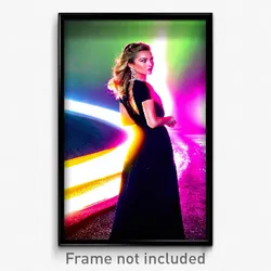 Pixel Art Poster - Glamorous Backdrifting (8 Bit Psychedelic Video Game Print)