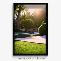 Pixel Art Poster - Graceful Yard (8 Bit Psychedelic Trippy Video Game Print)