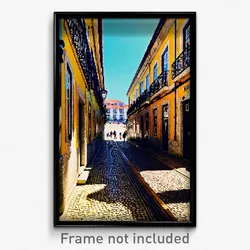 Pixel Art Poster - Cute Lisbon (8 Bit Psychedelic Trippy Weird Video Game Print)