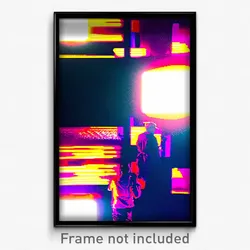 Pixel Art Poster - Villainous College (8 Bit Psychedelic Video Game Print)