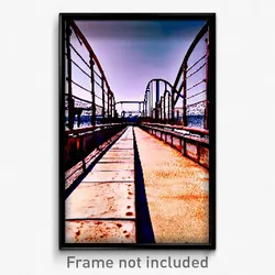 Pixel Art Poster - Rusty Promenade (8 Bit Psychedelic Trippy Video Game Print)