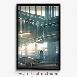 Pixel Art Poster - Complex Hospital (8 Bit Psychedelic Trippy Video Game Print)
