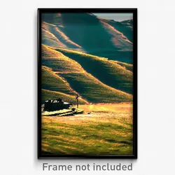 Pixel Art Poster - Complicated Hills (8 Bit Psychedelic Trippy Video Game Print)