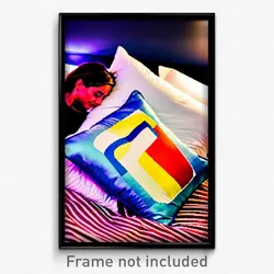 Pixel Art Poster - Incredible Pillow (8 Bit Psychedelic Trippy Video Game Print)