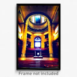 Pixel Art Poster - Uncommon Courthouse (8 Bit Psychedelic Video Game Print)