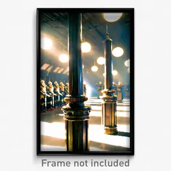 Pixel Art Poster - Pristine Armoury (8 Bit Psychedelic Trippy Video Game Print)