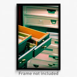 Pixel Art Poster - Classic Drawer (8 Bit Psychedelic Trippy Video Game Print)