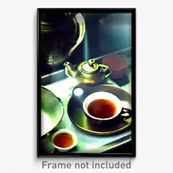 Pixel Art Poster - Drab Tea (8 Bit Psychedelic Trippy Weird Video Game Print)